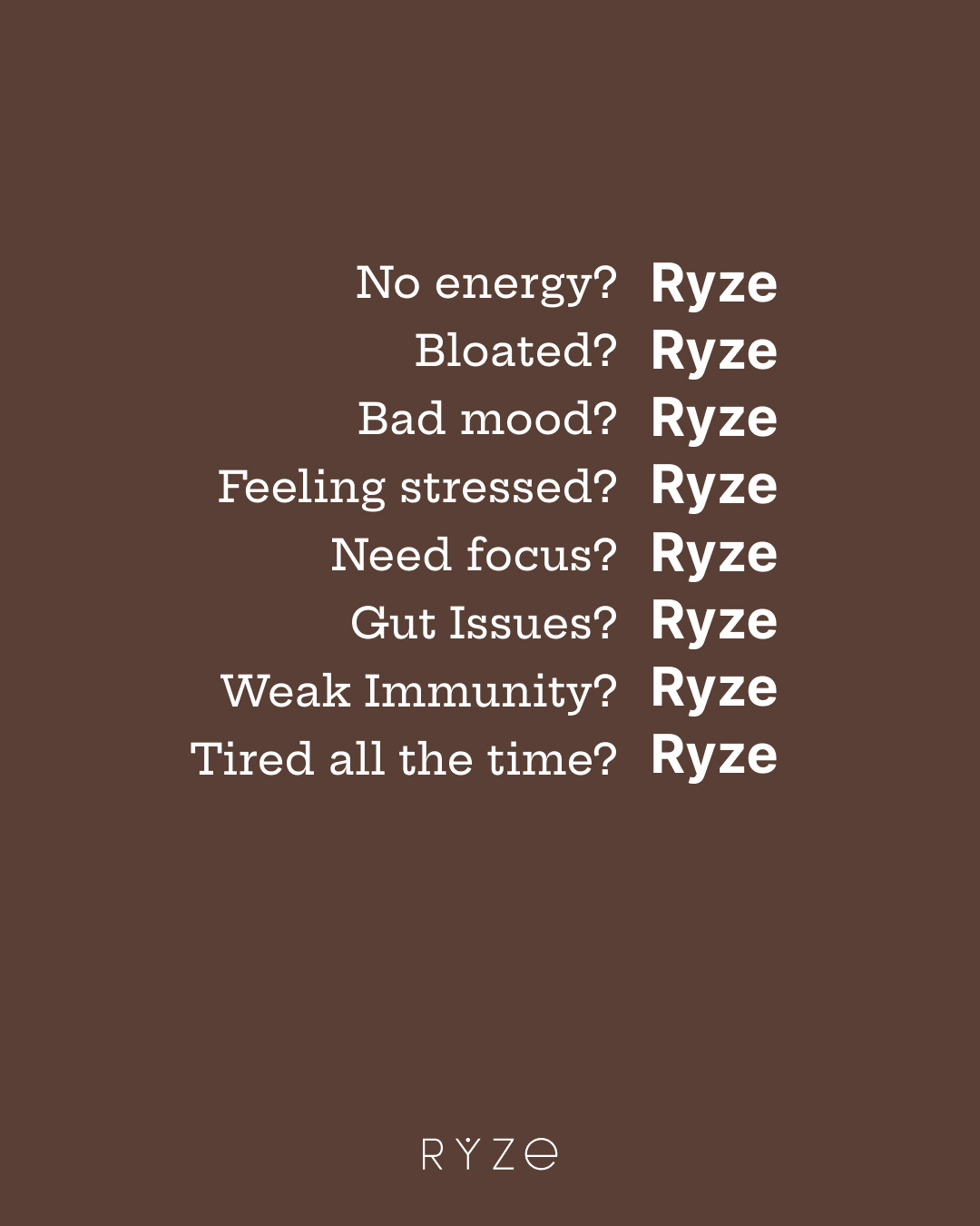 RYZE Superfoods Facebook ad