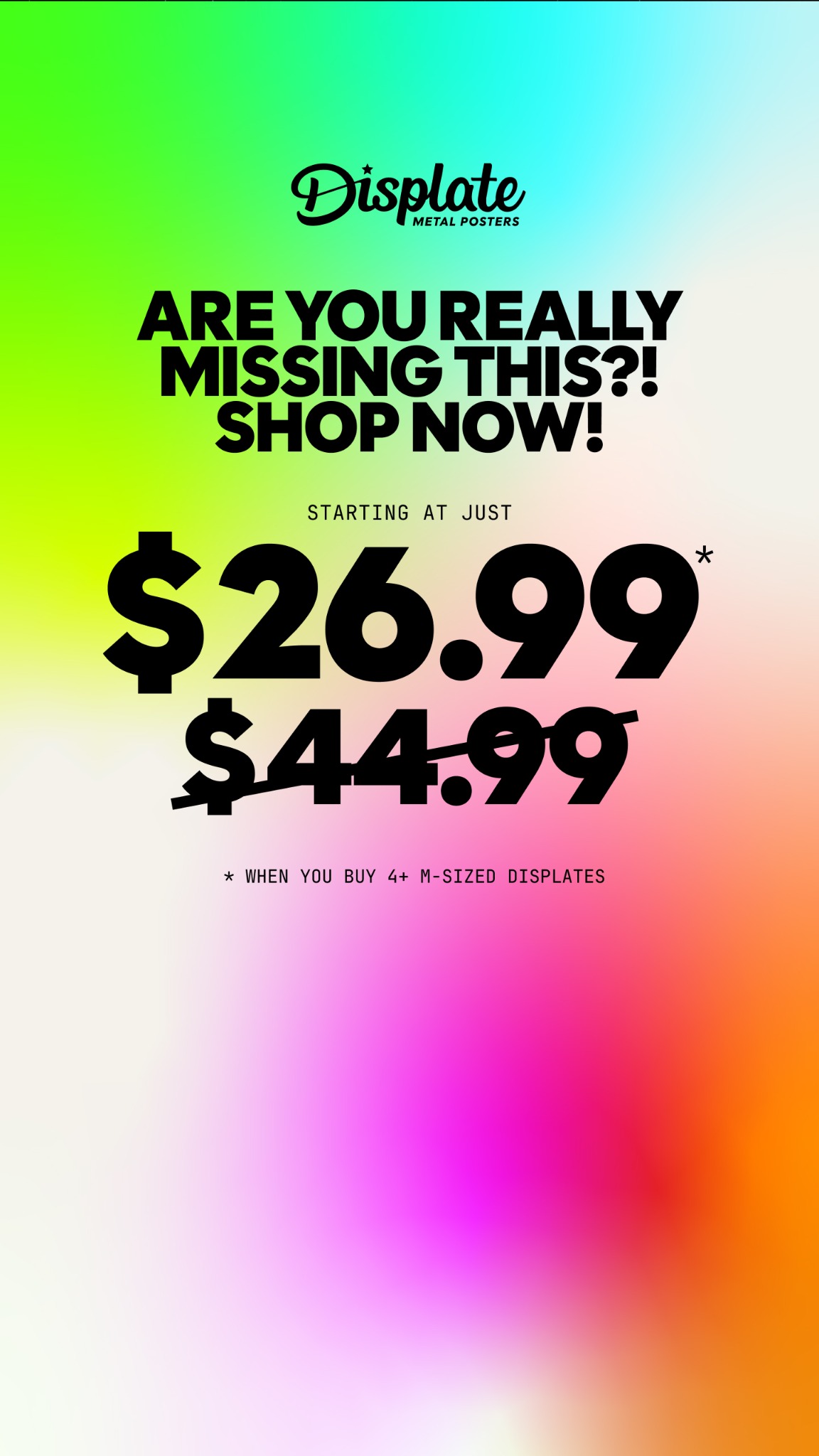 Displate Facebook ad