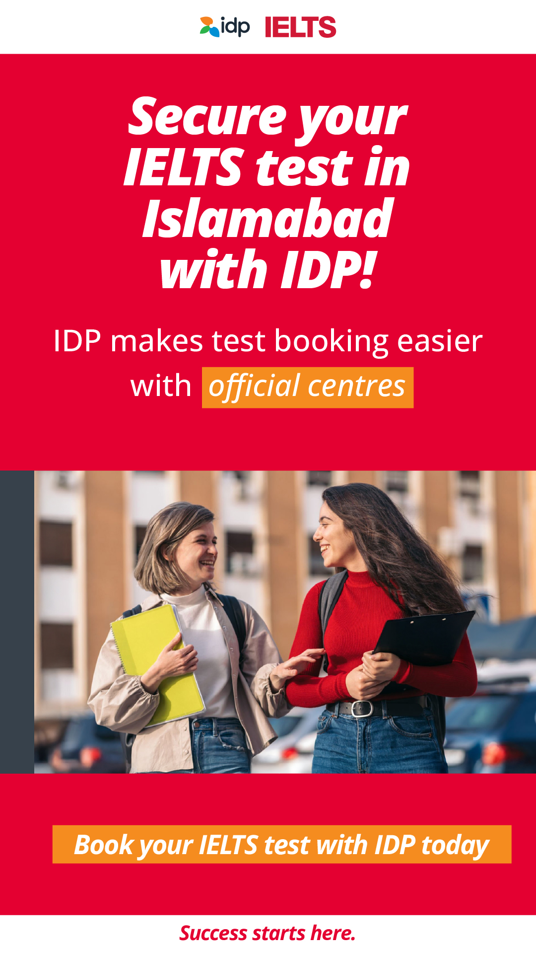 IELTS Essentials from IDP Facebook ad