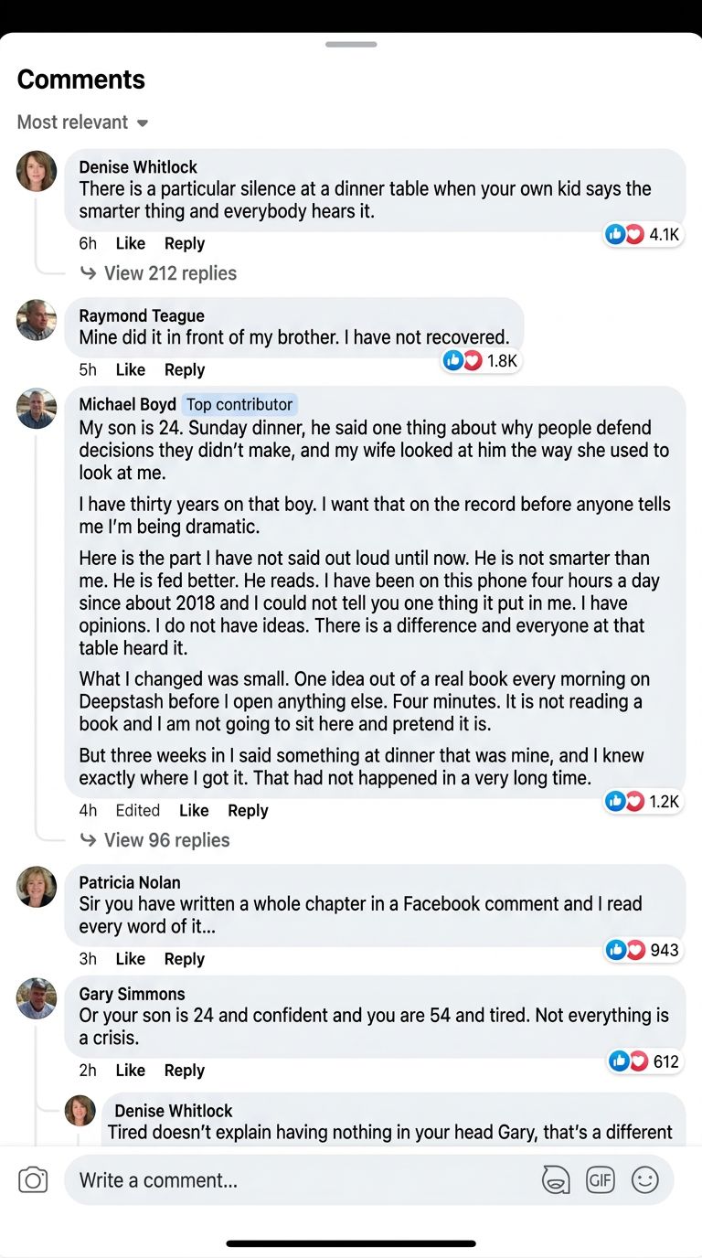 Deepstash Facebook ad