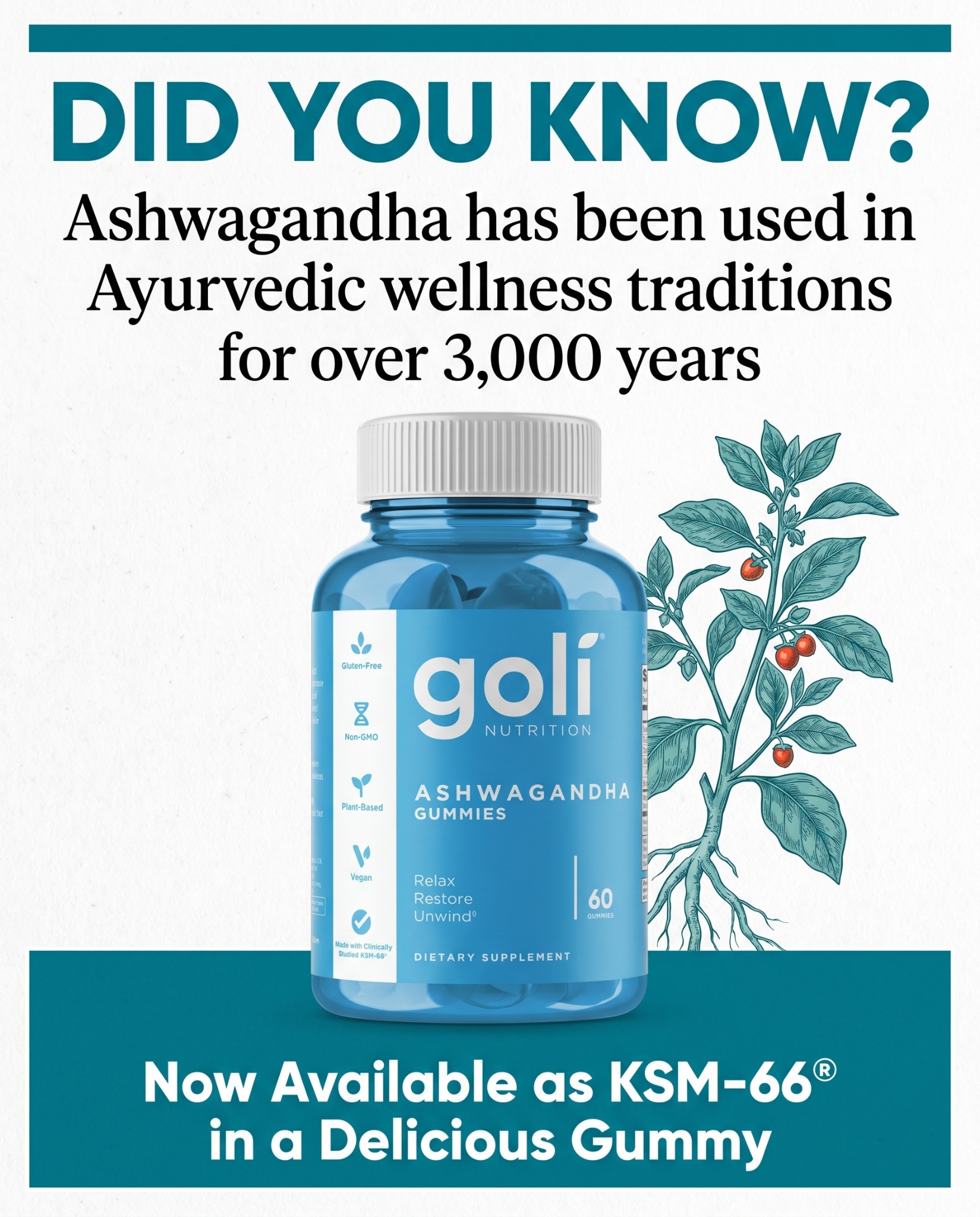 Goli Facebook ad: OVER 60% OFF + 100% FREE Shipping