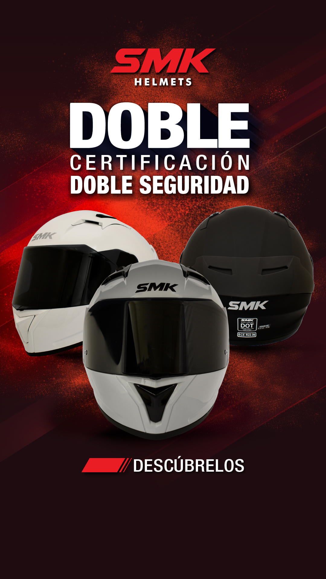 SMK Helmets Colombia Facebook ad from Mar 13, 2026