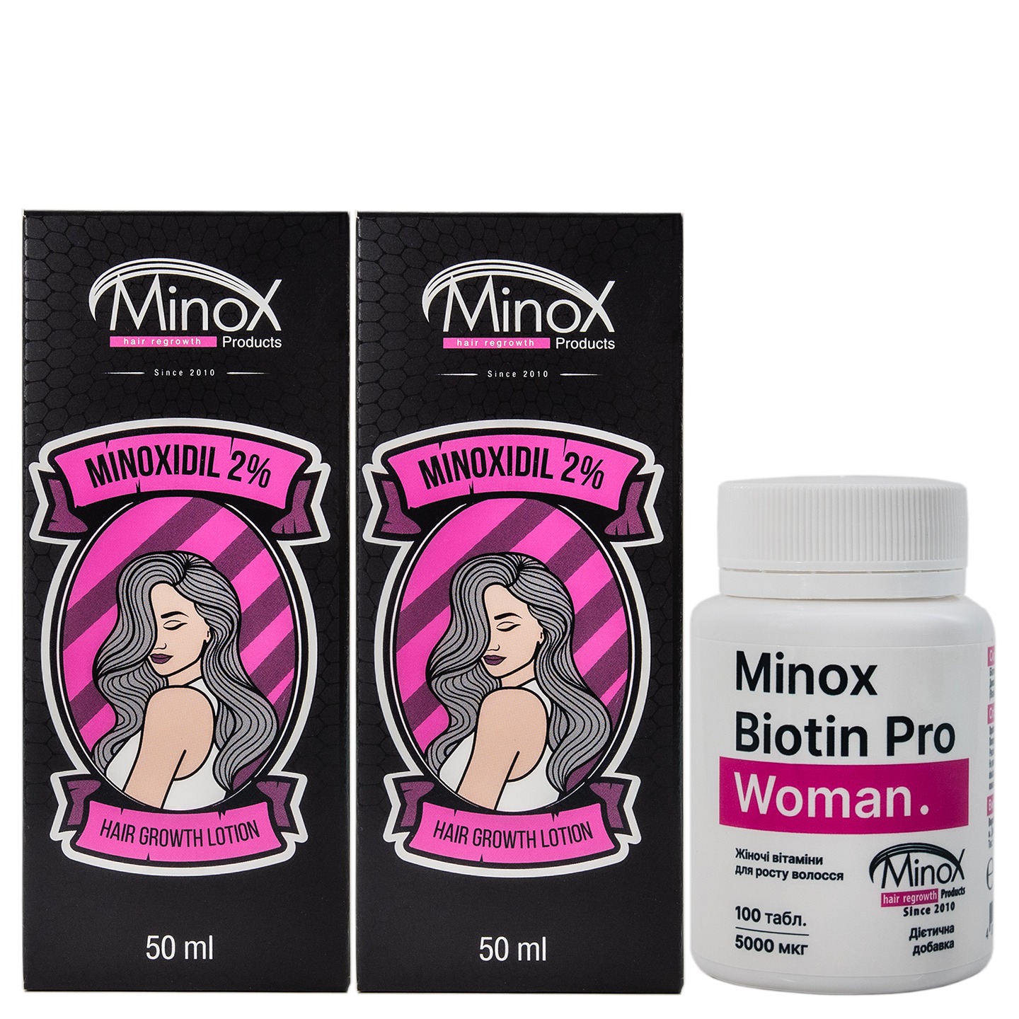 Minox Beauty Farm Facebook ad: Minox, косметика для росту волосся з гарантією результату
