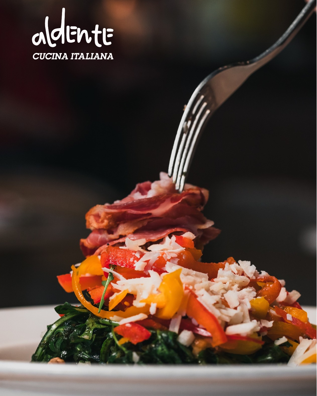 Aldente Larnaca Facebook ad: Insalata Croccante is the perfect balance of texture…