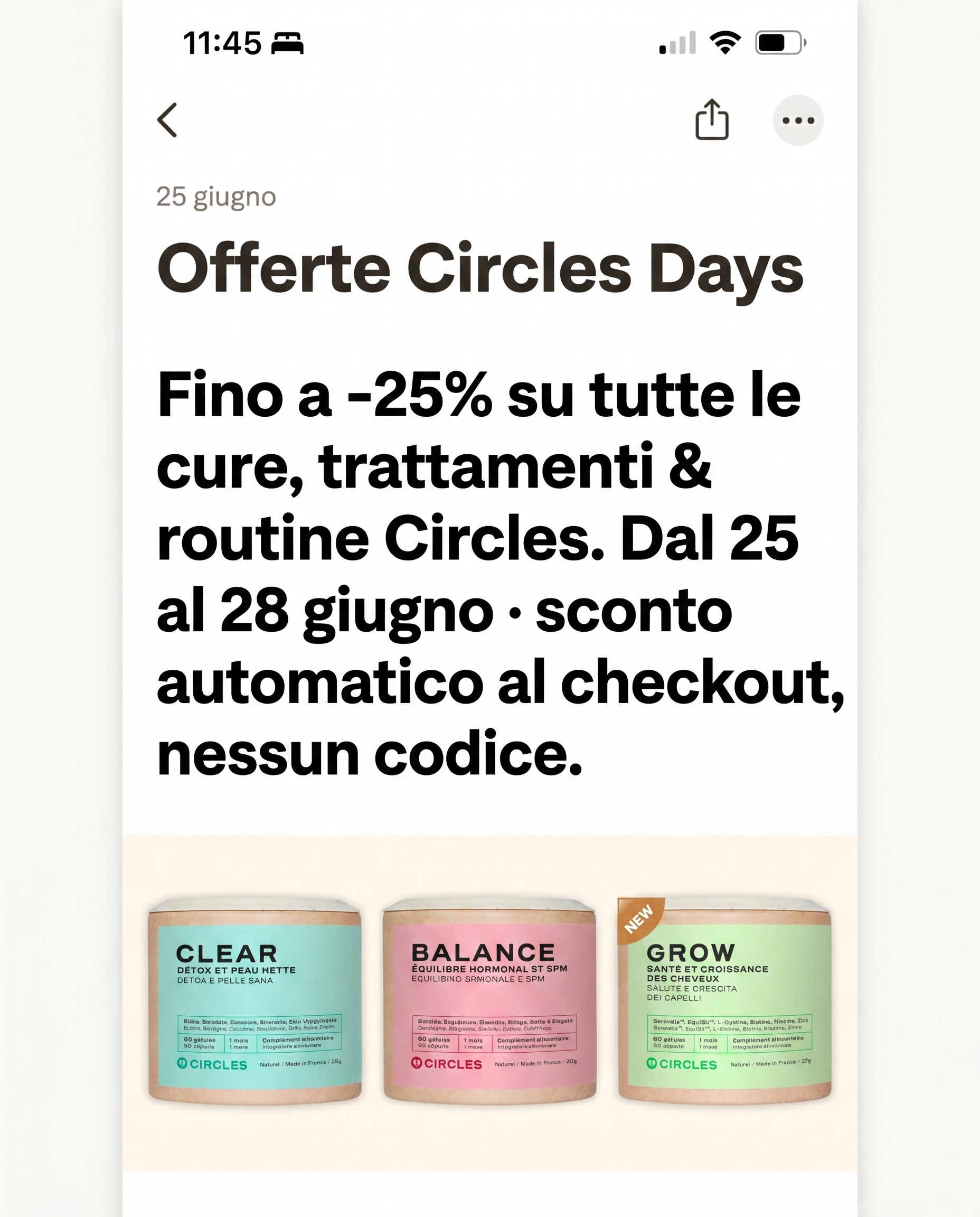 Circles Facebook ad