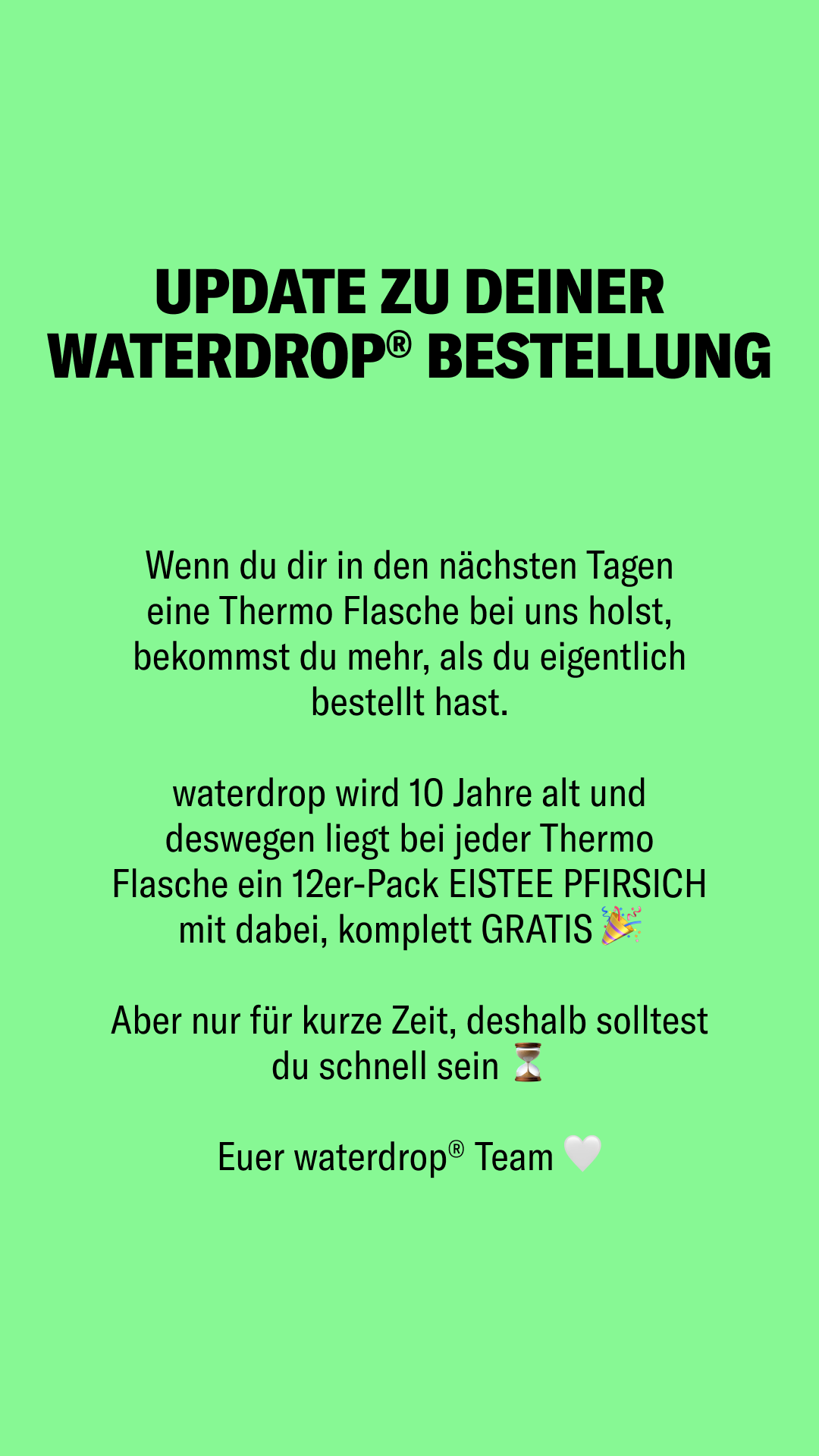 waterdrop Facebook ad