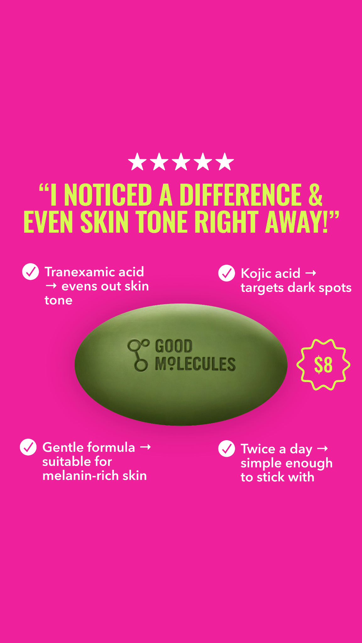 Good Molecules Facebook ad