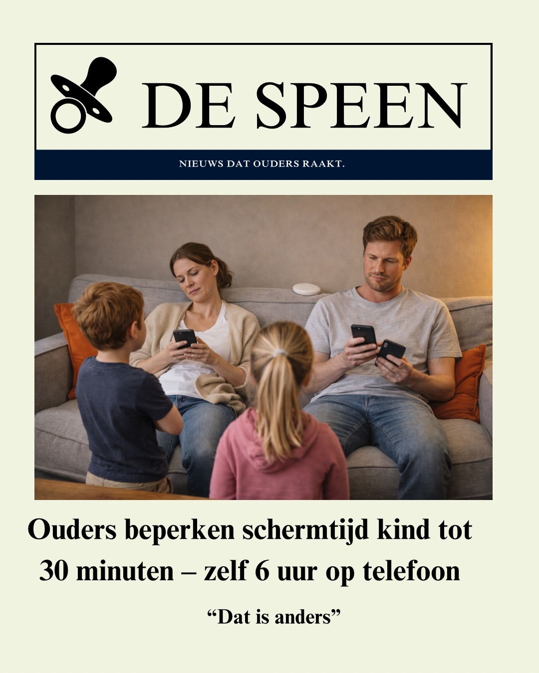 Gezinsfluencers Facebook ad