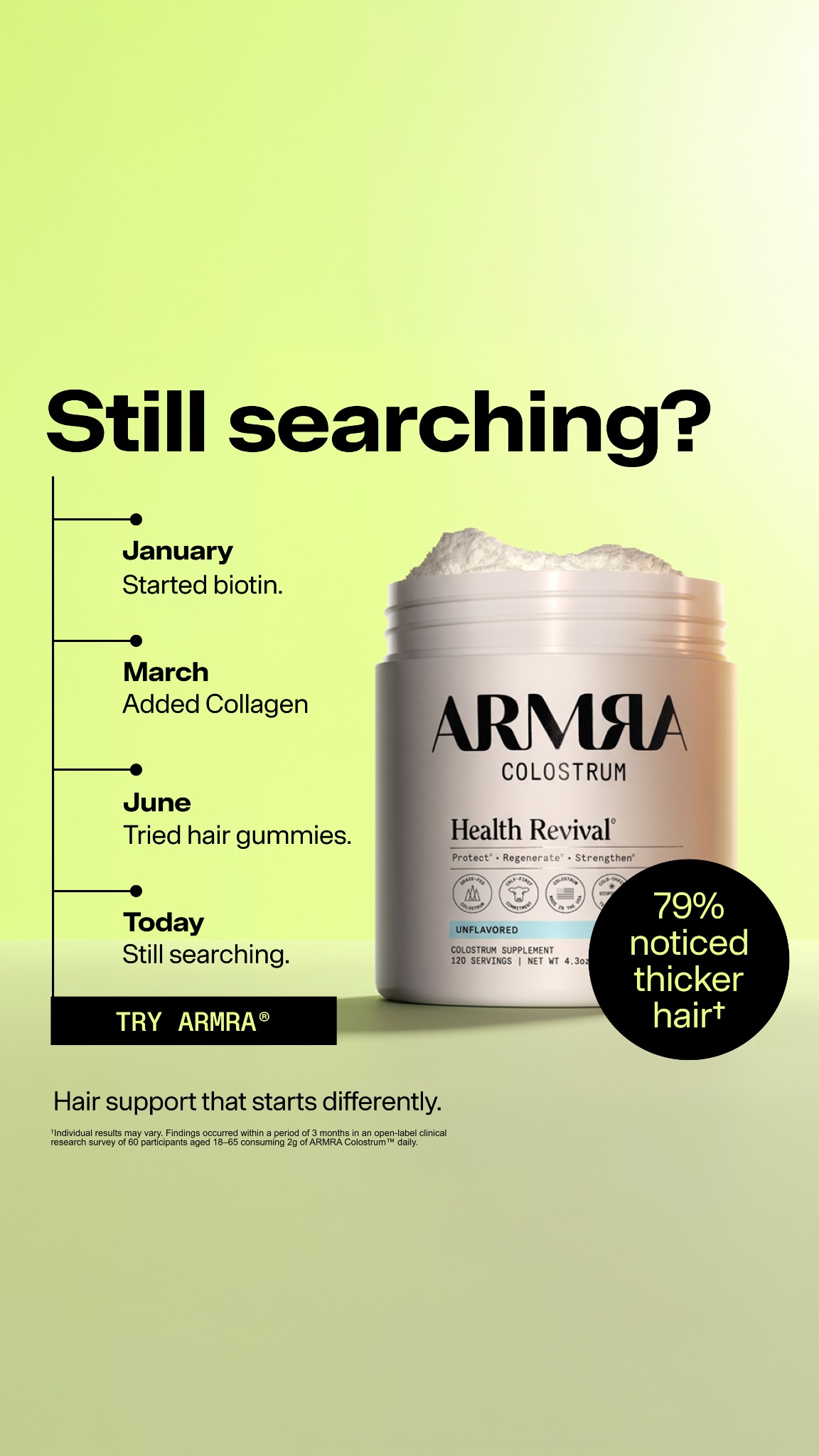 ARMRA Facebook ad