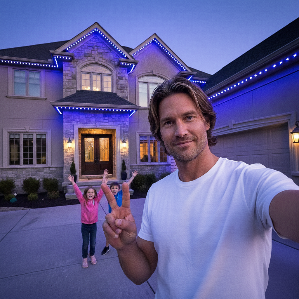 Stunning Outdoor Lighting Facebook ad