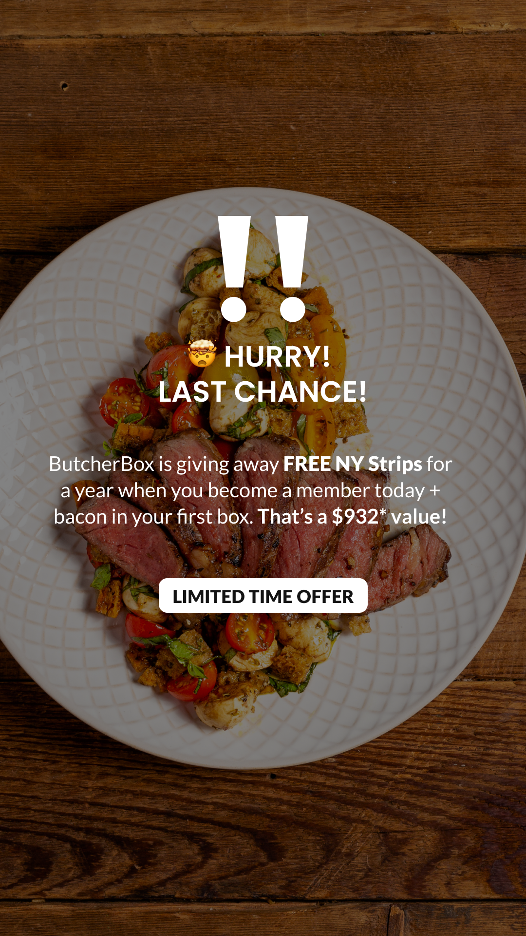 ButcherBox Facebook ad