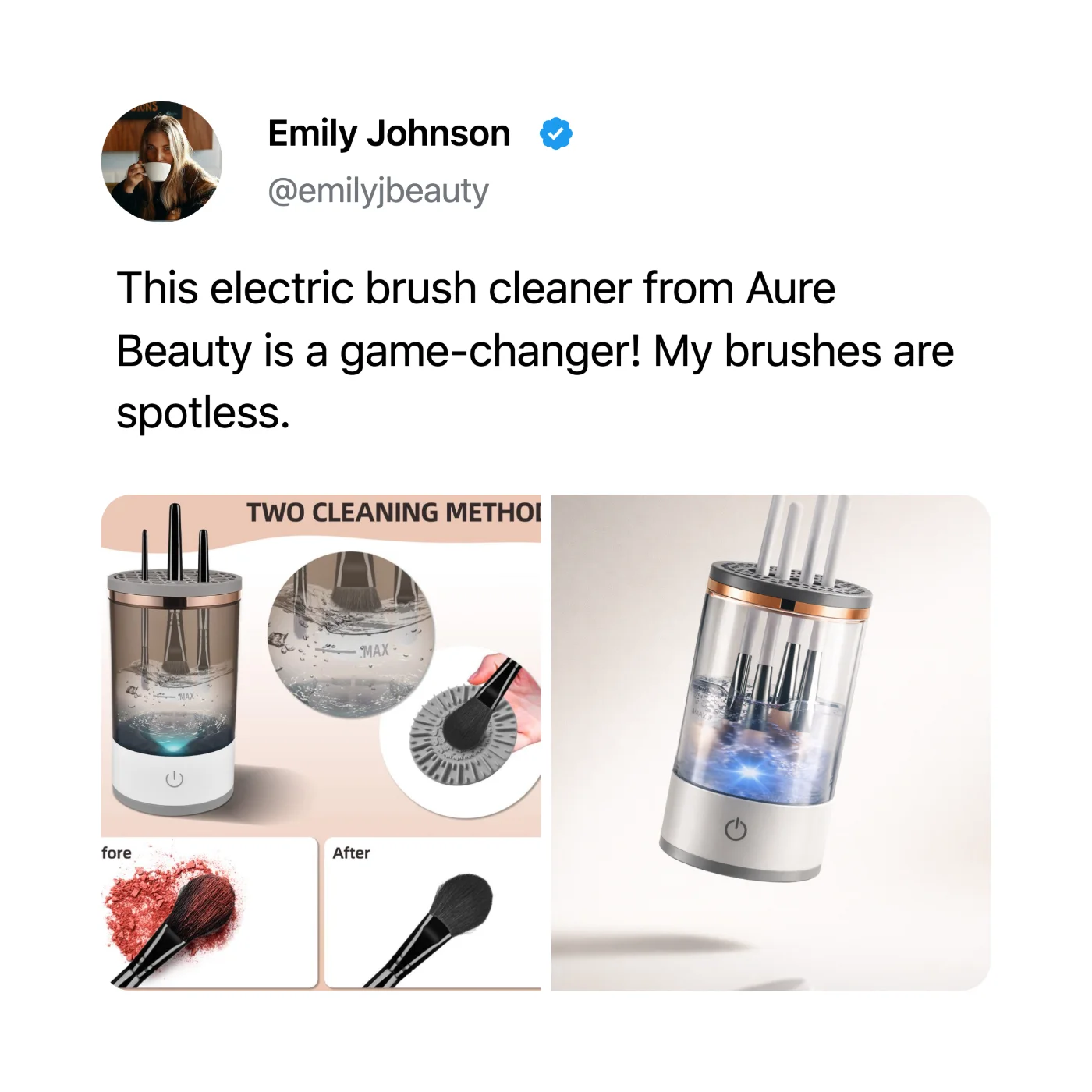 Auré Beauty Facebook ad from Feb 23, 2026