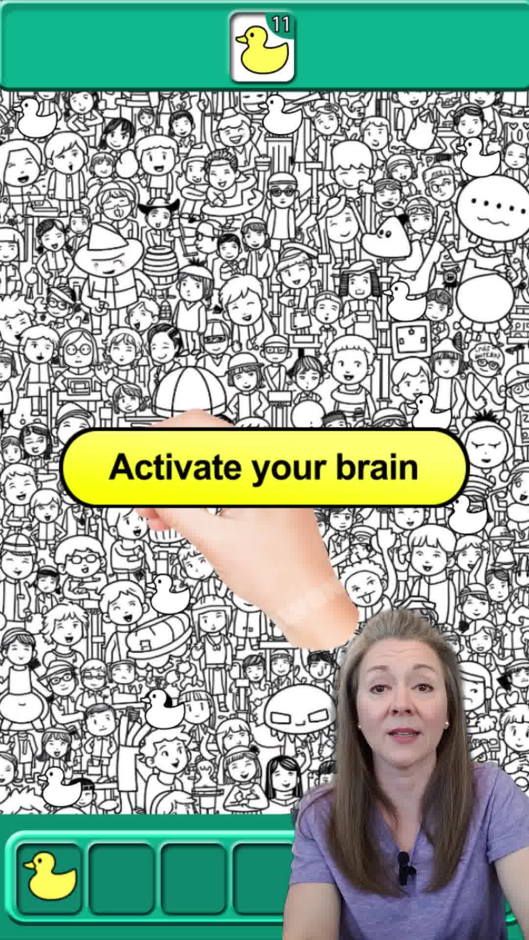 Triple Match 3D Facebook ad: Fun brain training missions