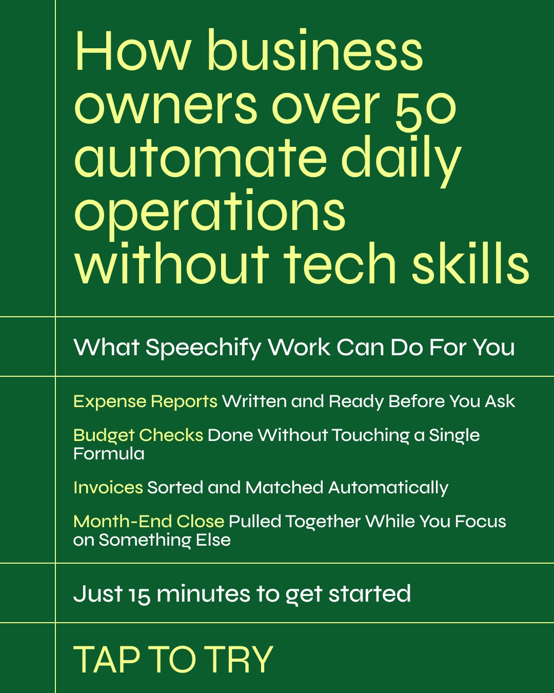 Speechify Work Facebook ad