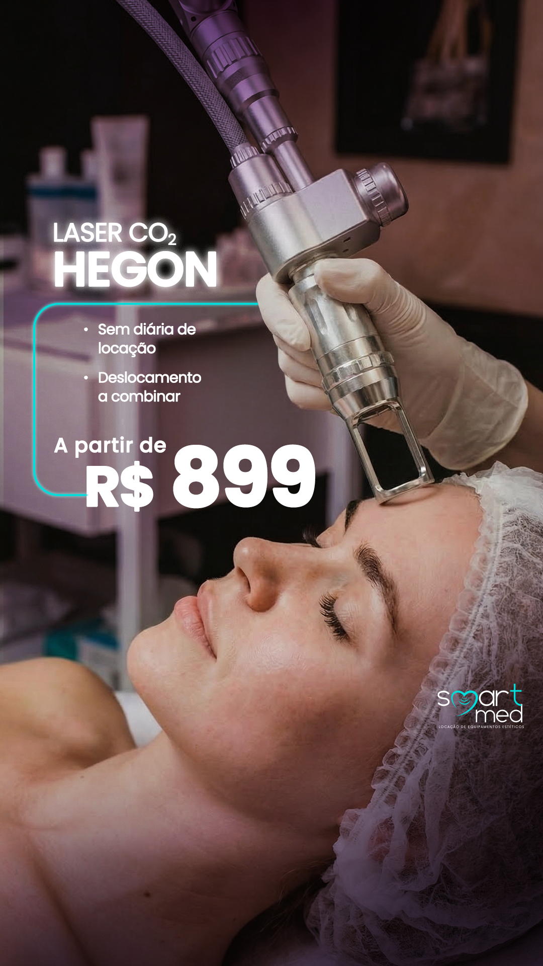 SmartMed Locações de Equipamentos Estéticos Facebook ad from Apr 28, 2026