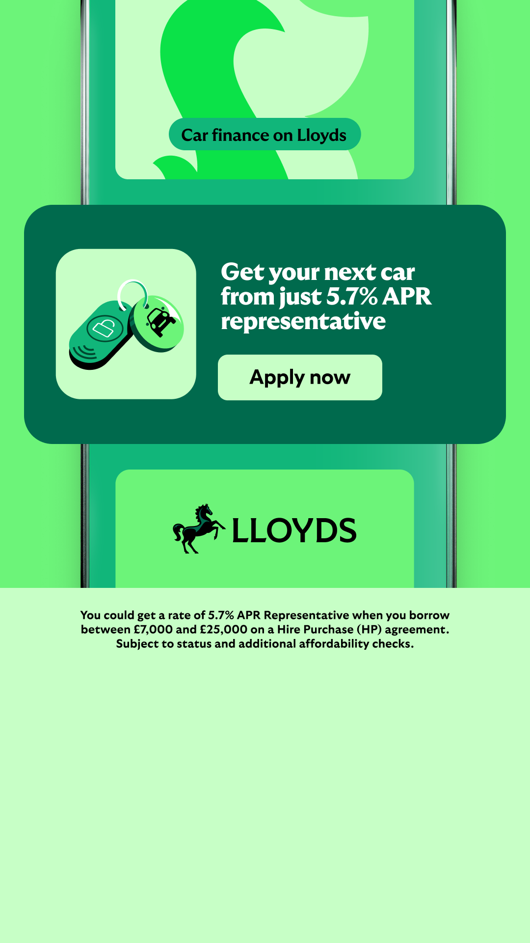 Lloyds Bank Facebook ad