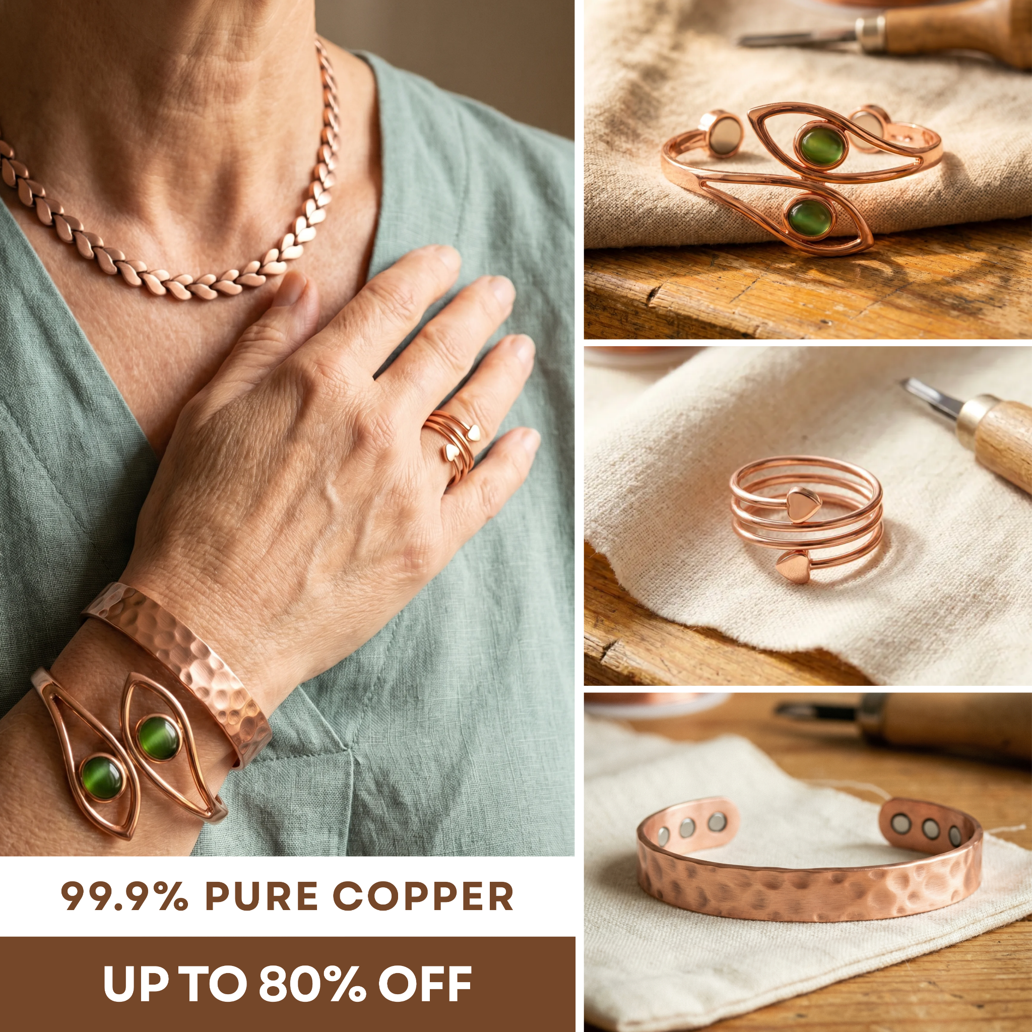 Vera’s Copper Jewelry Facebook ad