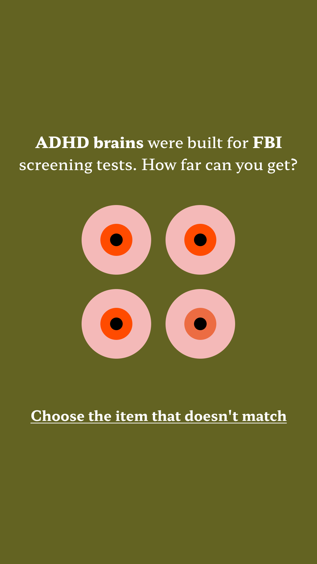 Brain Health Check Facebook ad