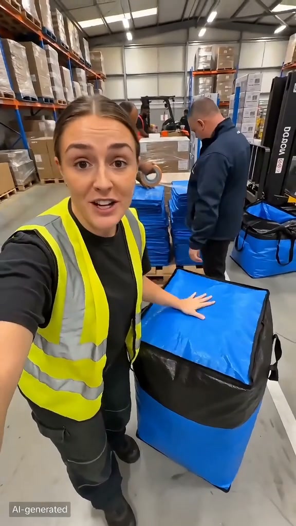 Boomforing Facebook ad: Extra-large heavy-duty storage bag, perfect for moving…
