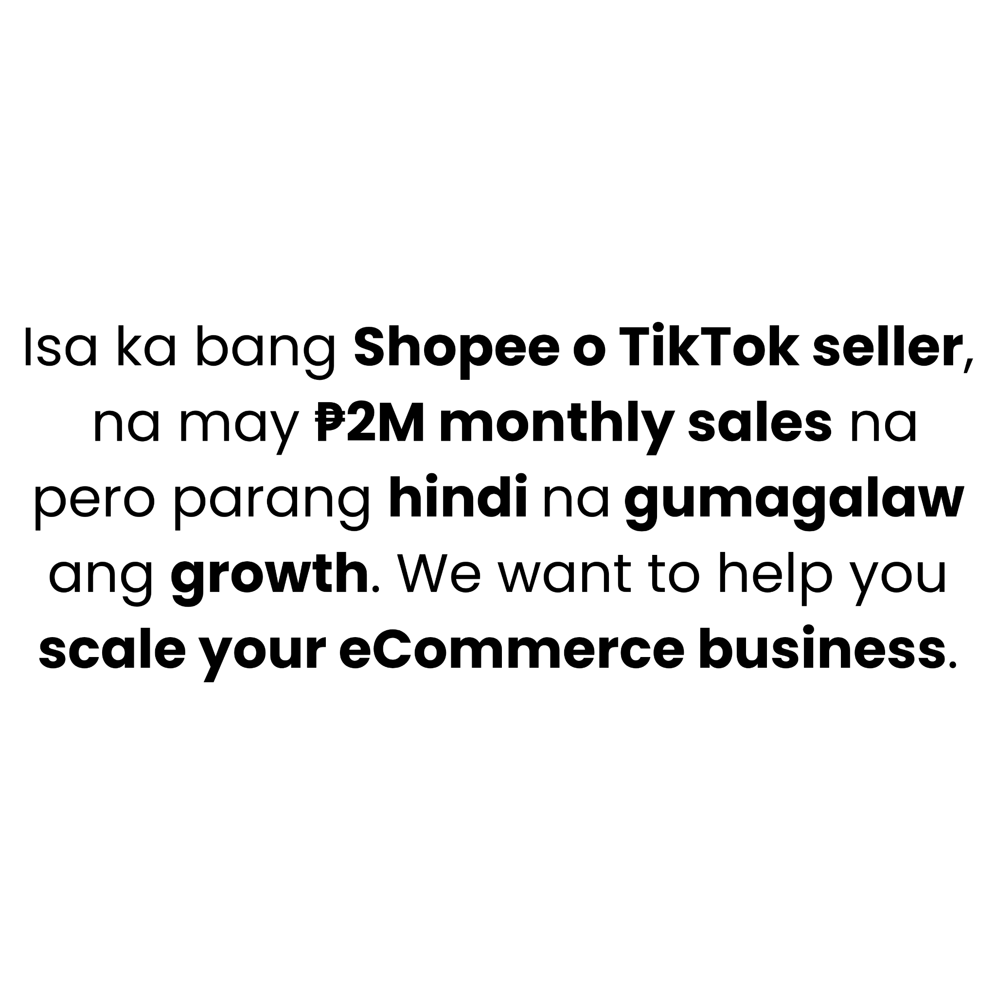 ECOM Accelerator Facebook ad