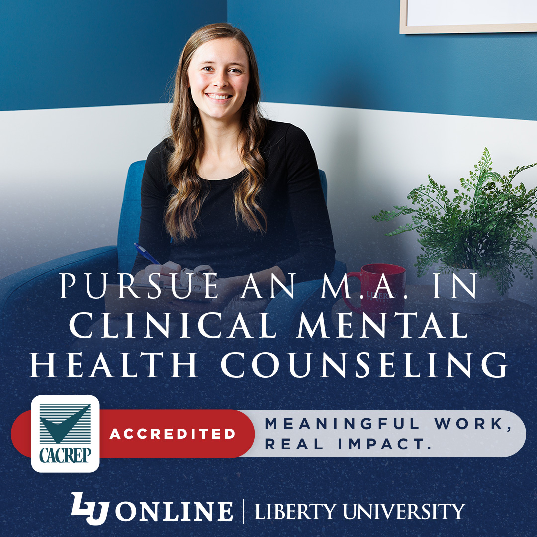 Liberty University Online Programs Facebook ad: CACREP Accredited