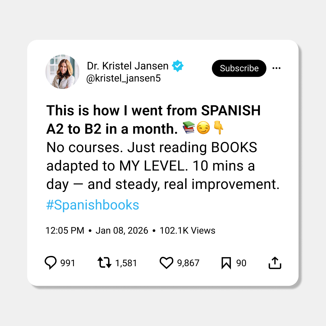 Eppika Facebook ad: Create your Spanish Library
