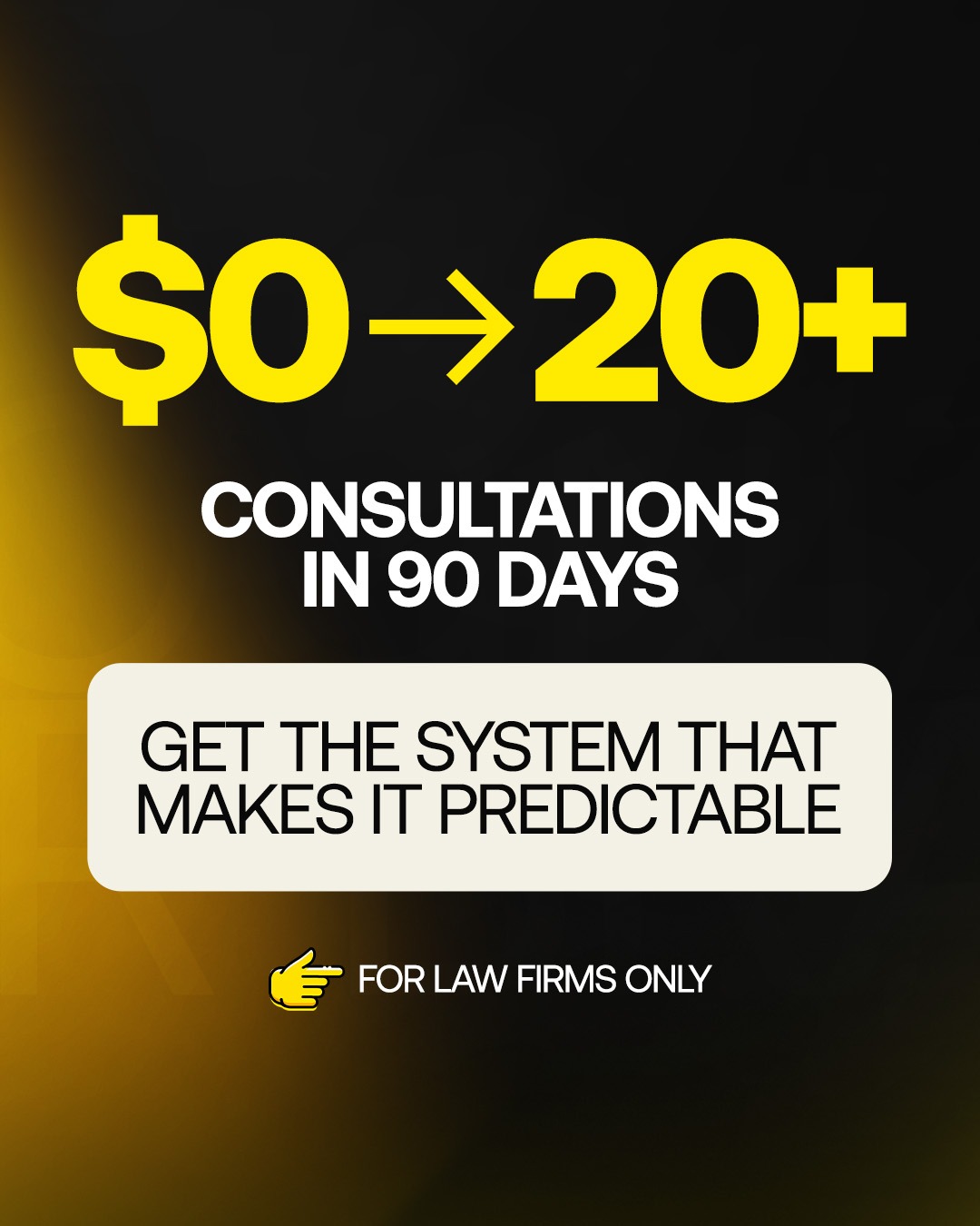 Joydip Kirtunia- Legal Marketing Facebook ad: Get 20+ Consultations in 90 Days, Predictably