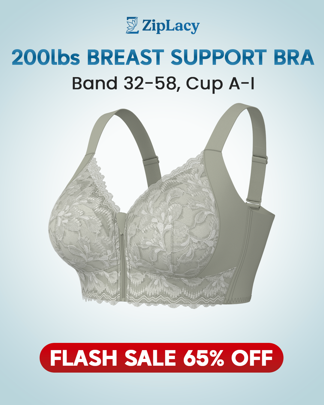 Eleganta Boutique Facebook ad: 200lbs Support Bra for Large Breasts