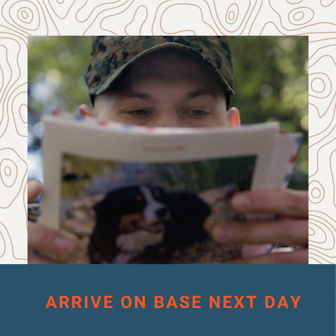 Sandboxx Facebook ad: Support your recruit at basic training and stay…