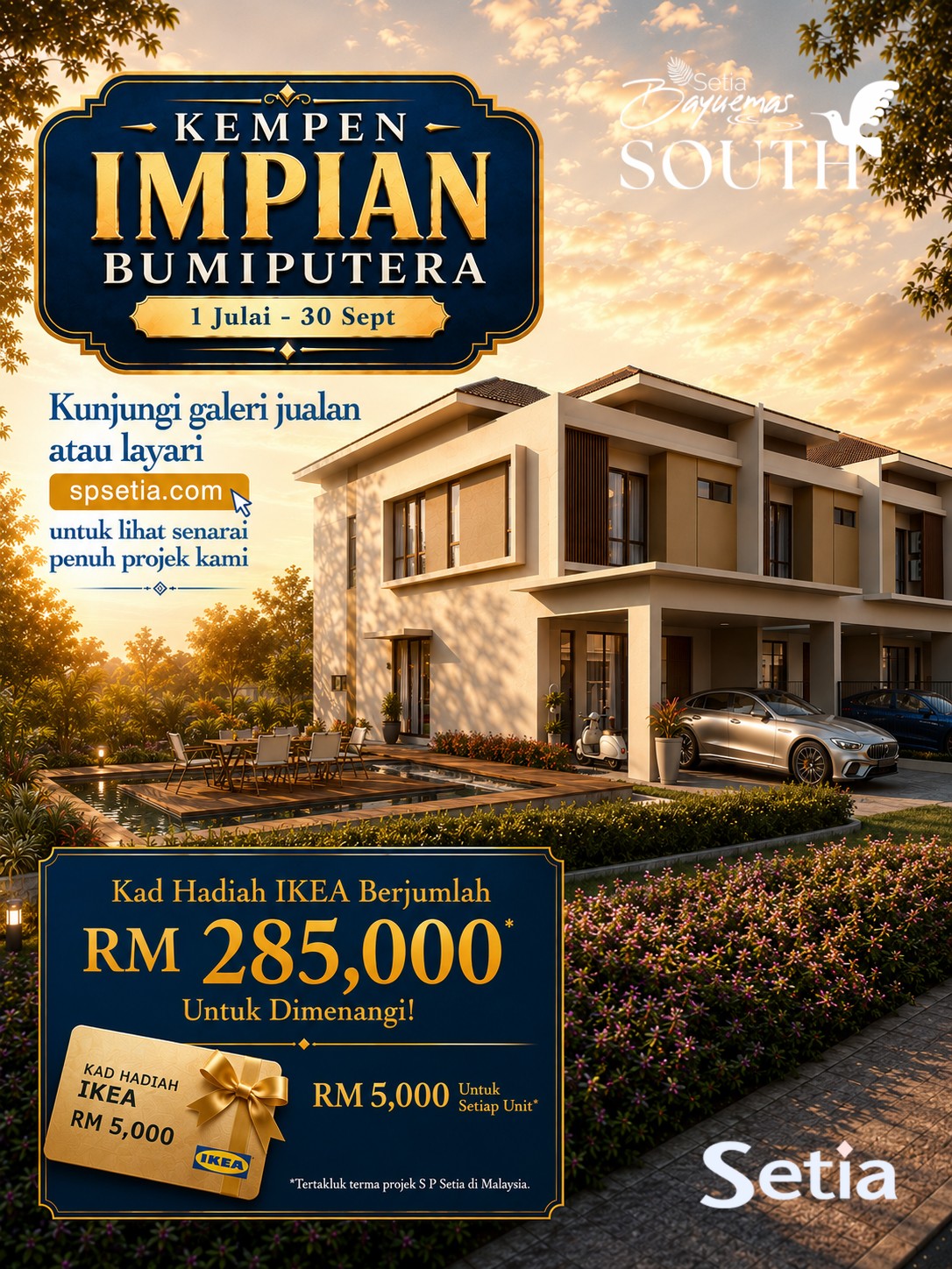 S P Setia Facebook ad: KEMPEN IMPIAN BUMIPUTERA