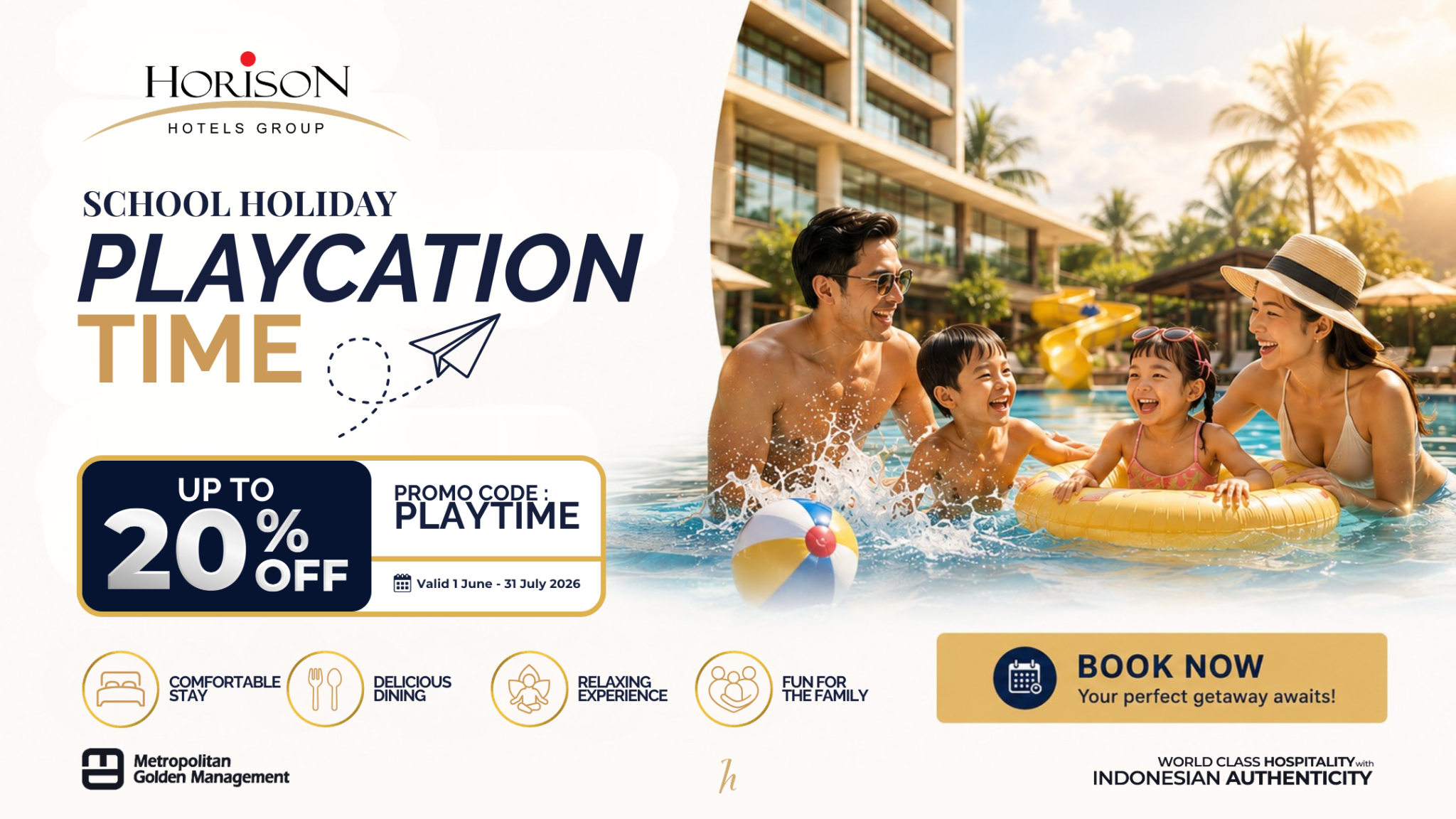 Horison Hotels Facebook ad from Jun 3, 2026