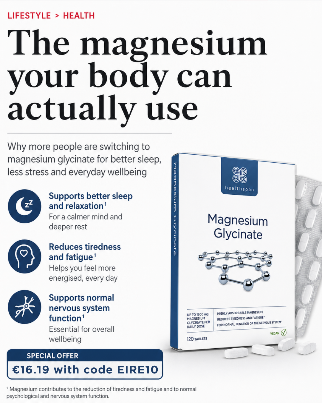 Healthspan Facebook ad