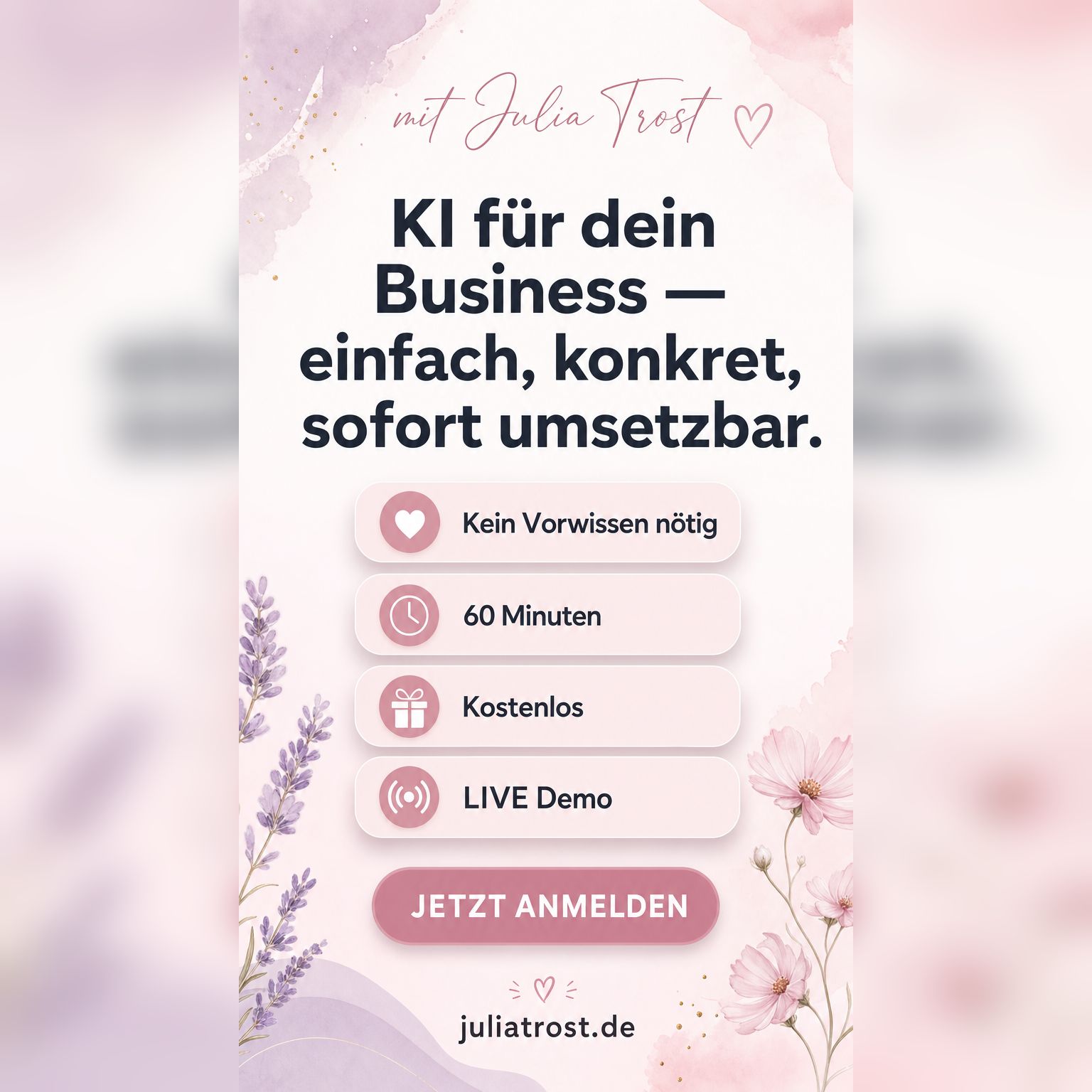 Julia Trost - Online Unternehmensaufbau Facebook ad