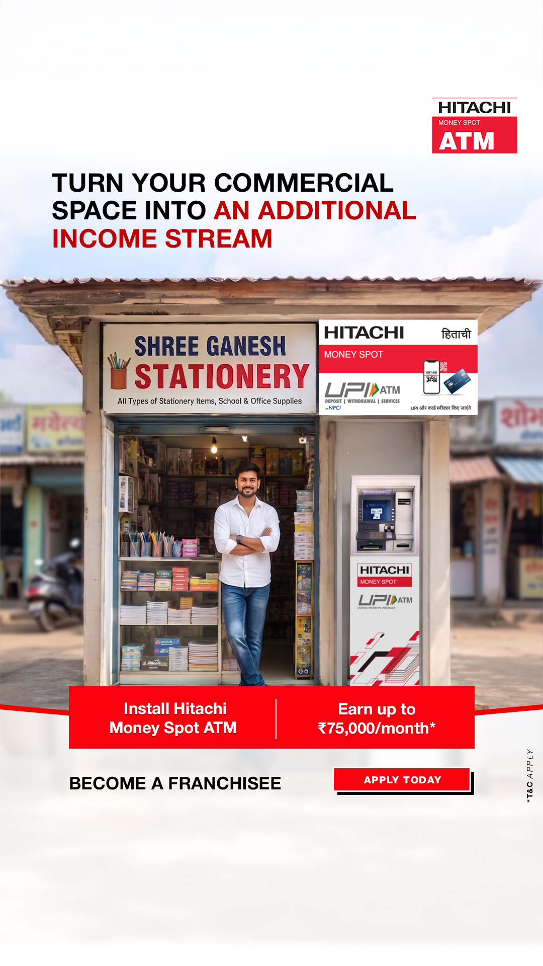 Hitachi Money Spot ATM Facebook ad