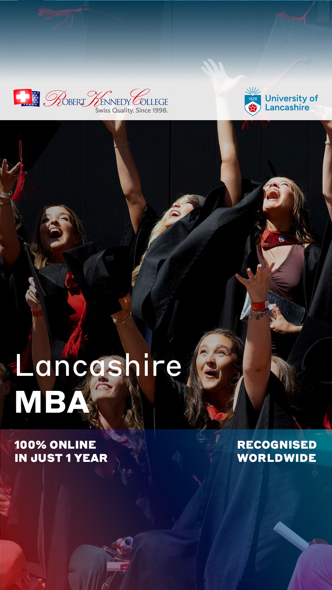 Salford Business School Online MSc and LLM Programmes Facebook ad