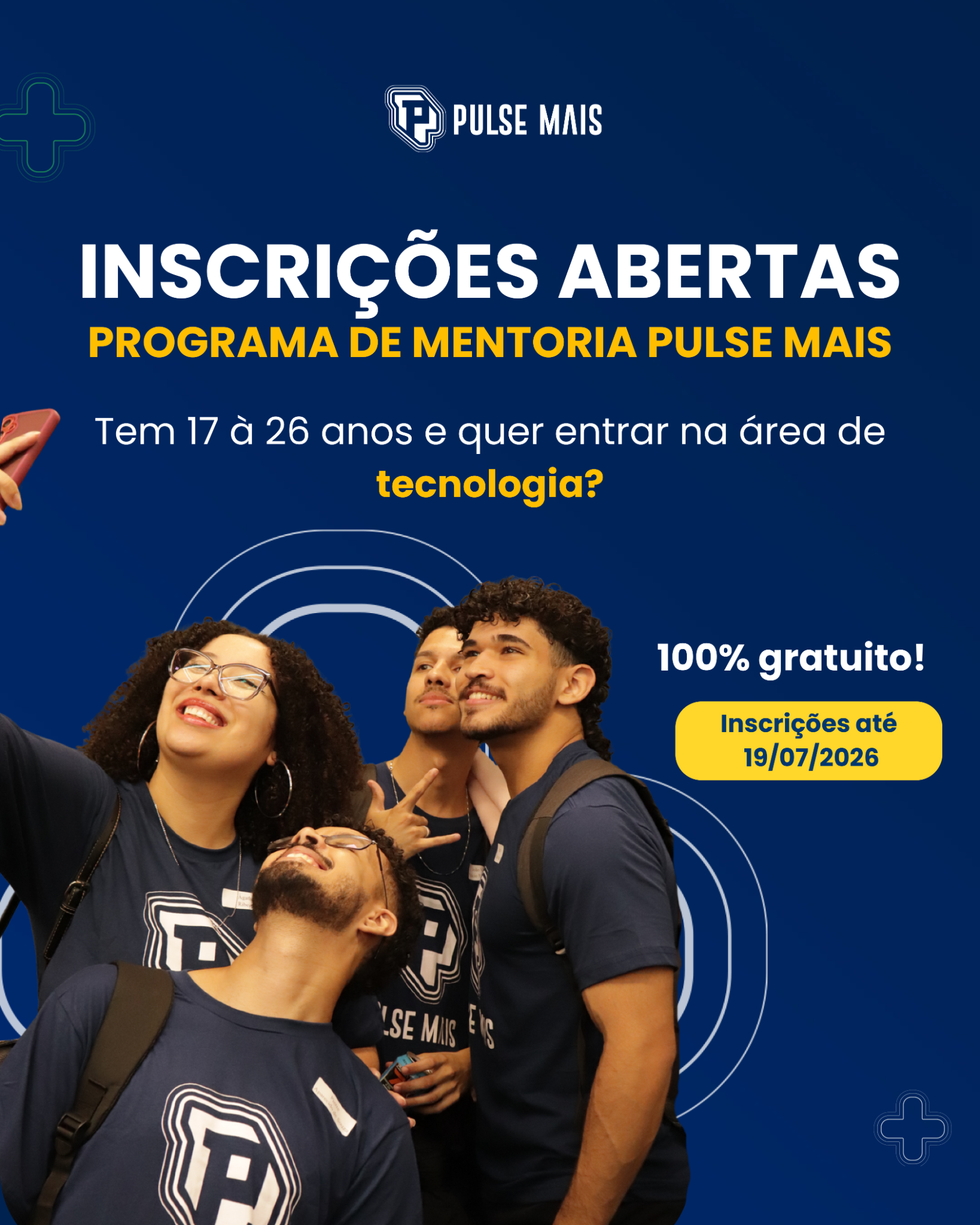 Pulse Mais Facebook ad: Se você tem entre 17 e 26 anos e deseja construir uma…