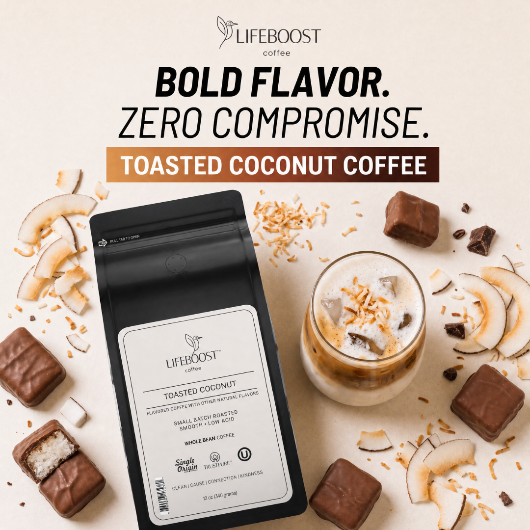 Lifeboost Coffee Facebook ad