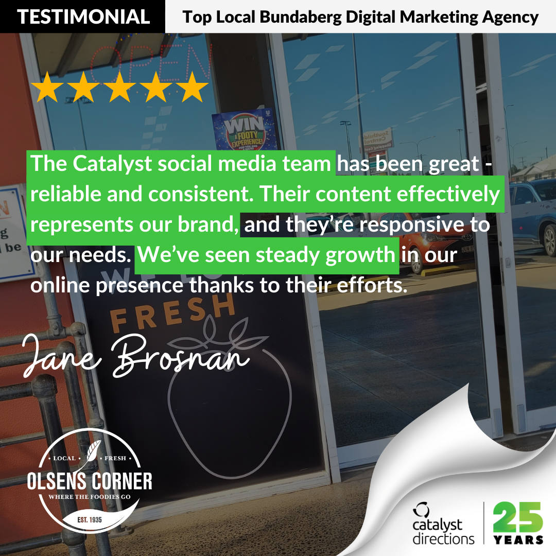 Catalyst Directions Facebook ad: For over 25 years, we've been the digital…