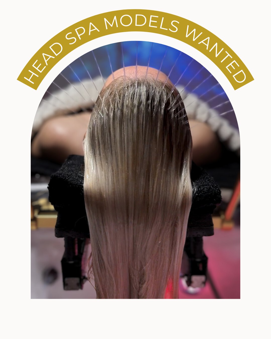 Halo Hair and Body Co Facebook ad: HEAD SPA MODELS WANTED for reels & social…