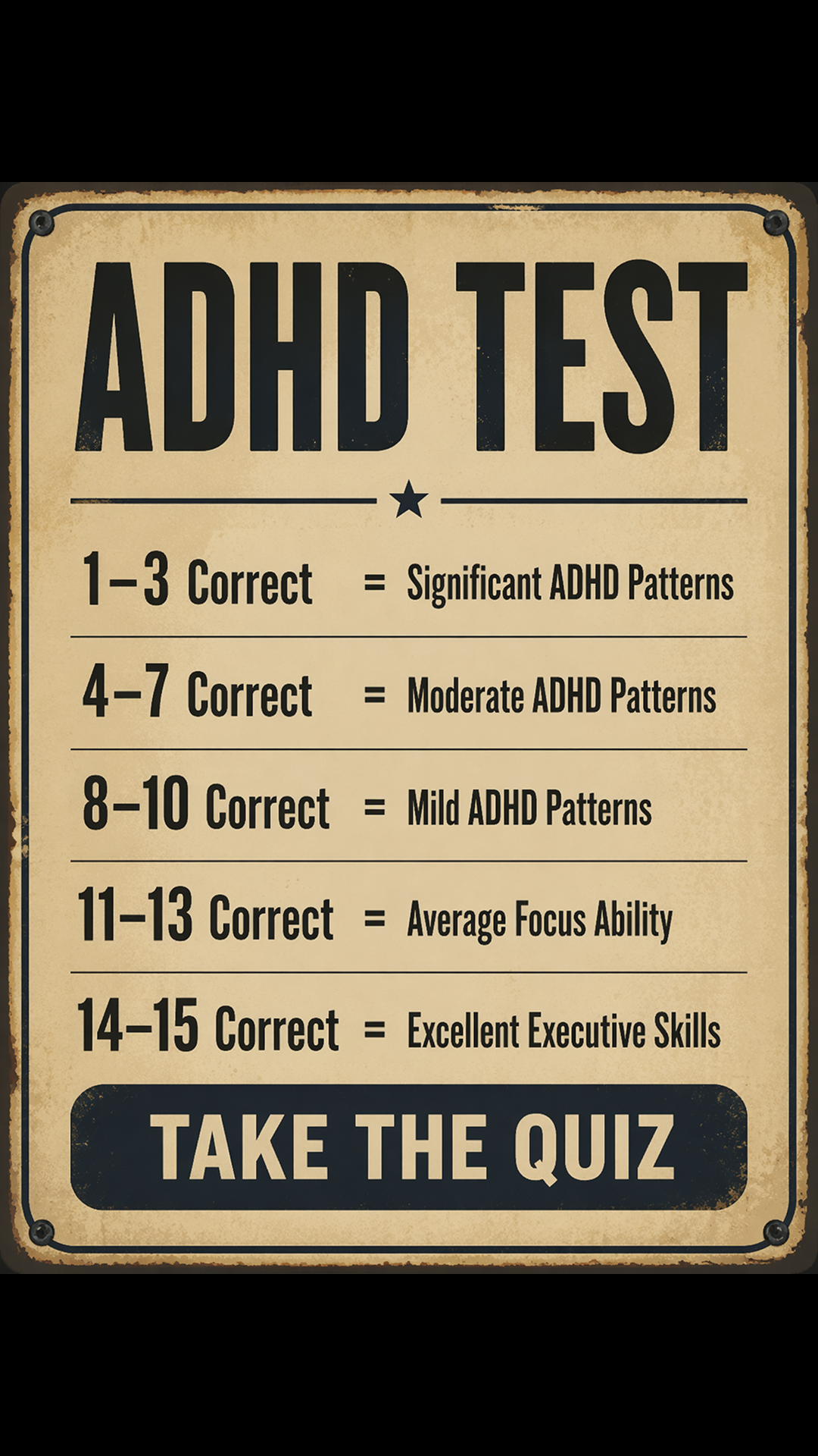 ADHD Clarity Test Facebook ad