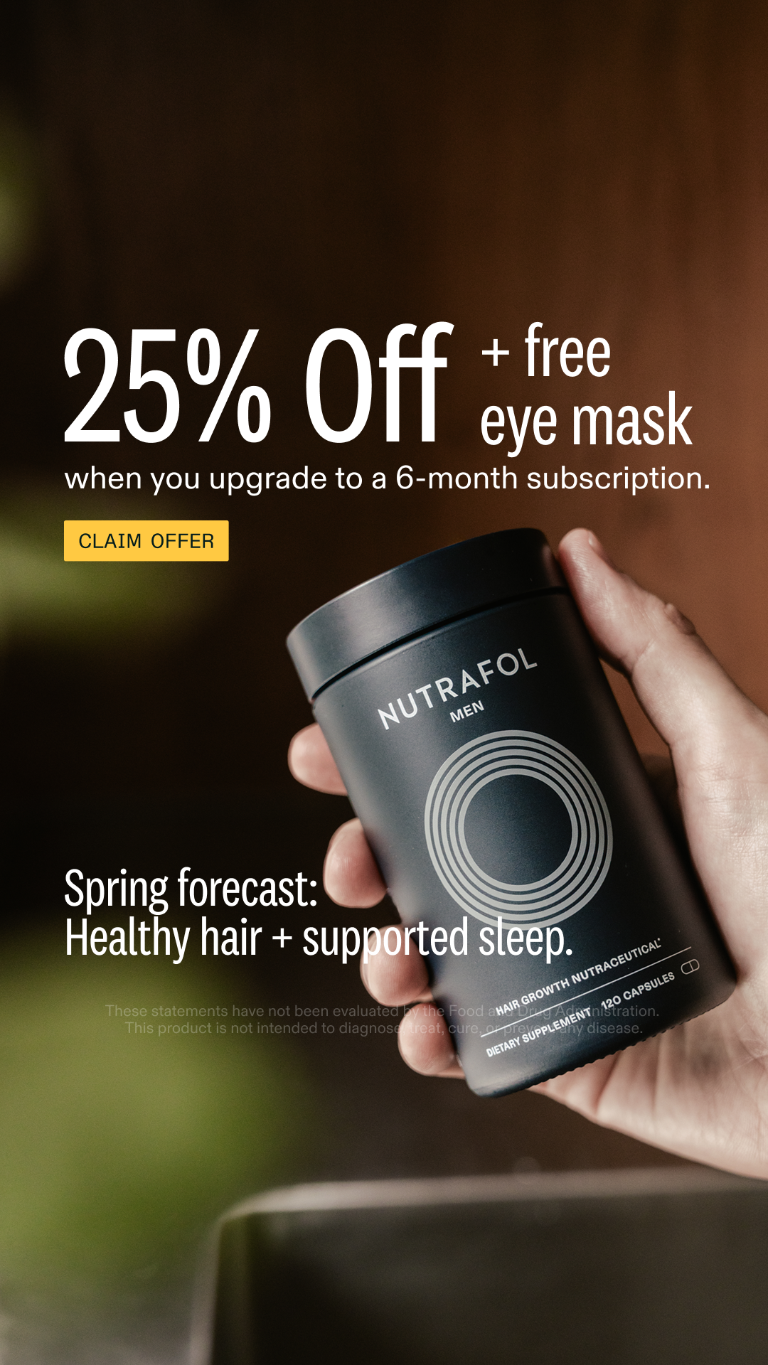Nutrafol Men Facebook ad