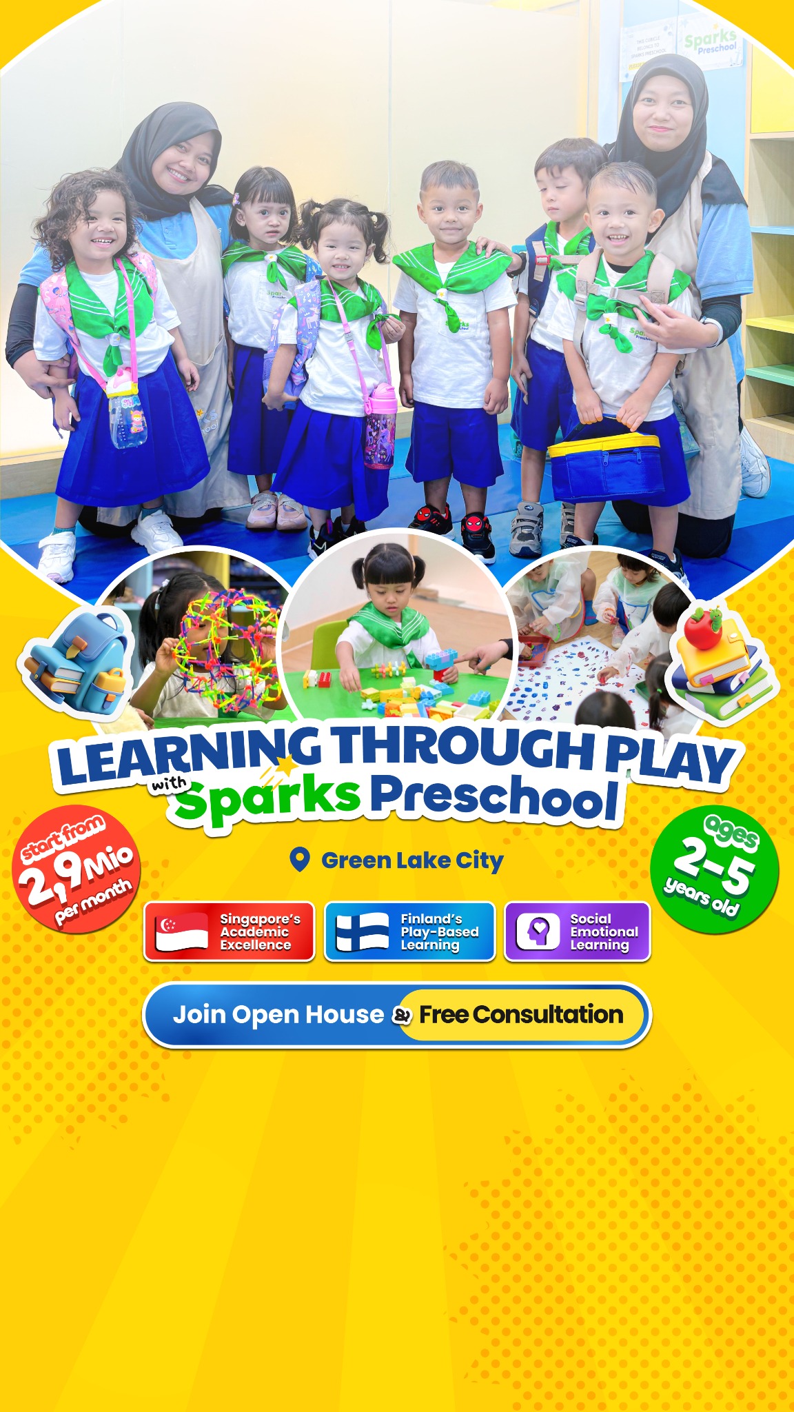 Sparks Preschool Facebook ad