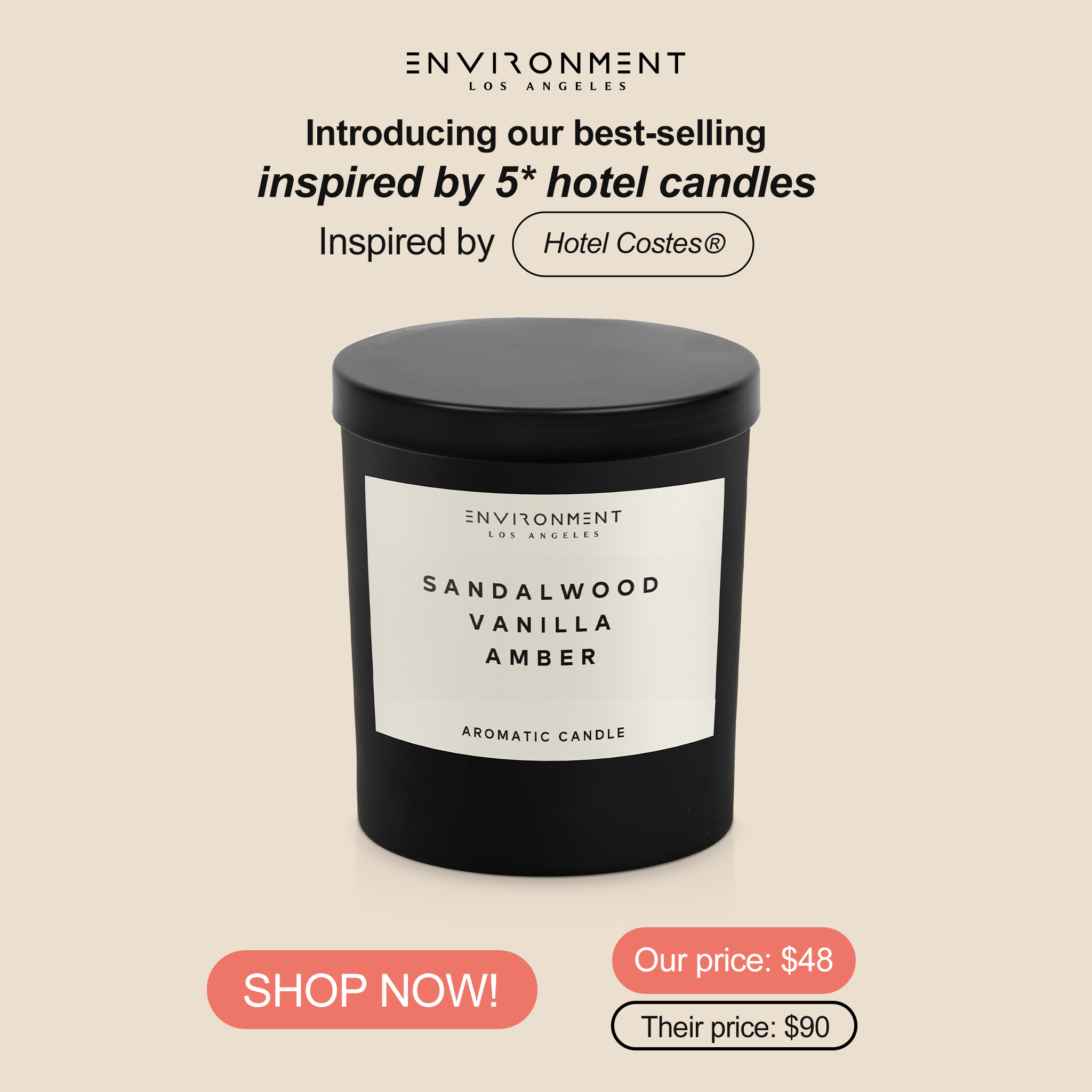 Stone Candles Facebook ad