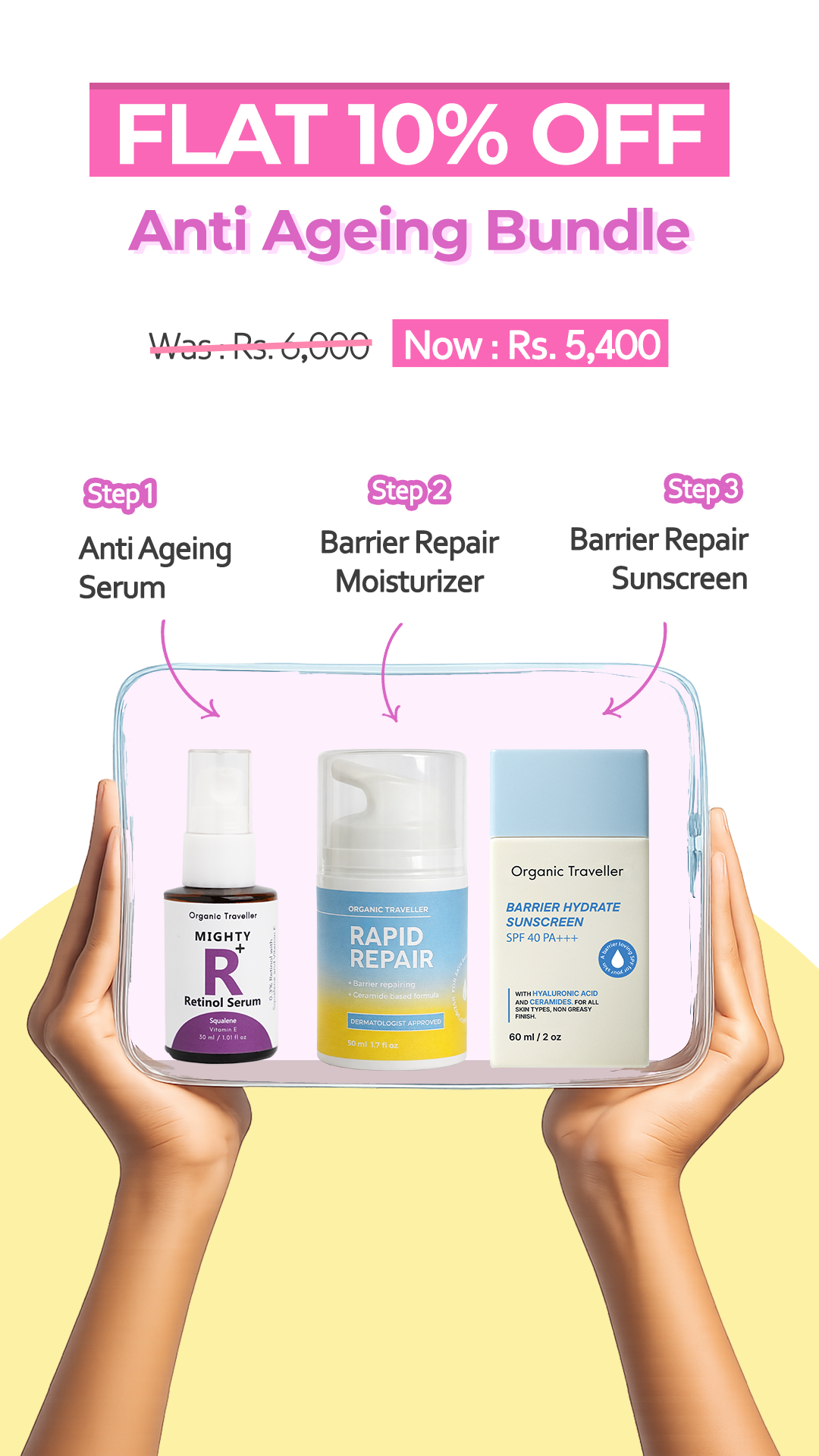 Organic Traveller - Skincare Facebook ad