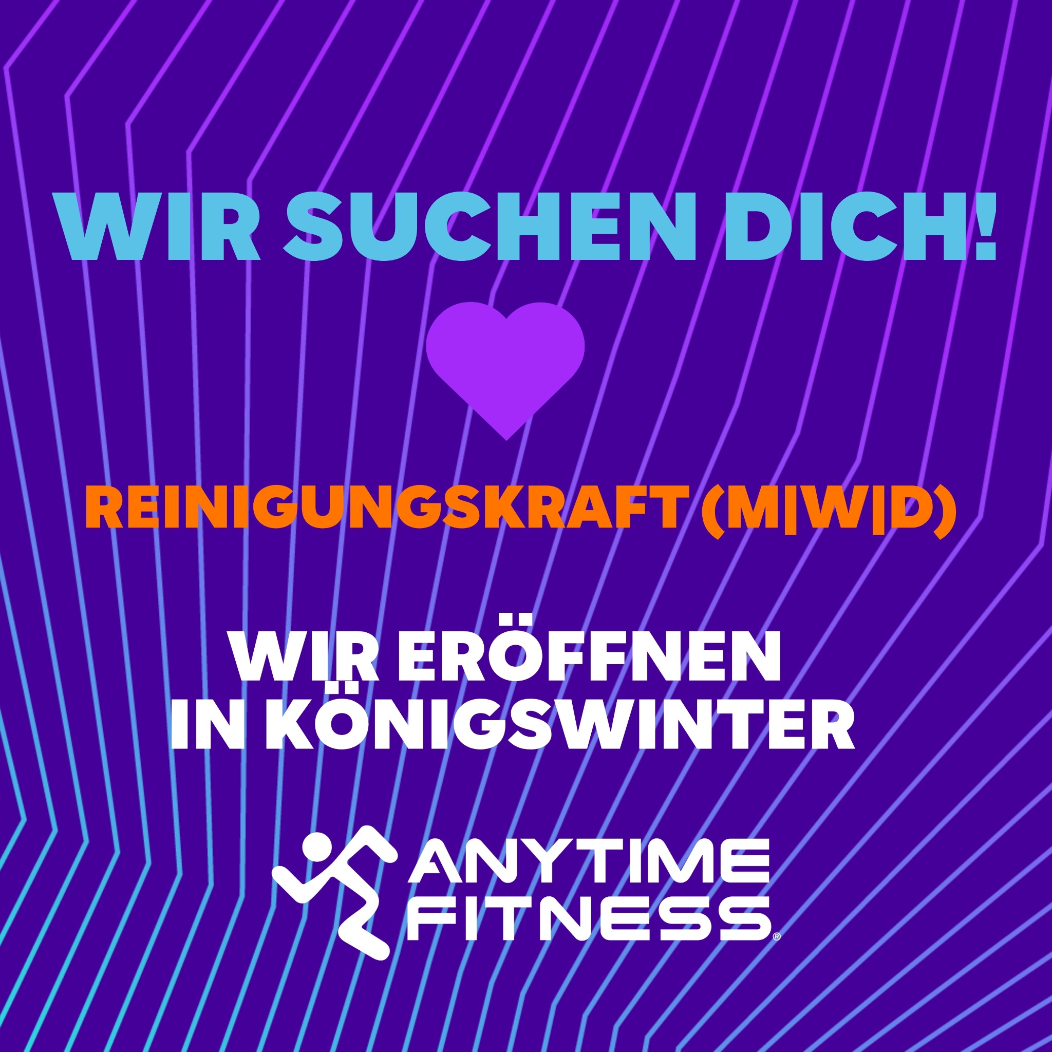 Anytime Fitness Deutschland Franchise Facebook ad: Bewerbungsformular Reinigungskraft