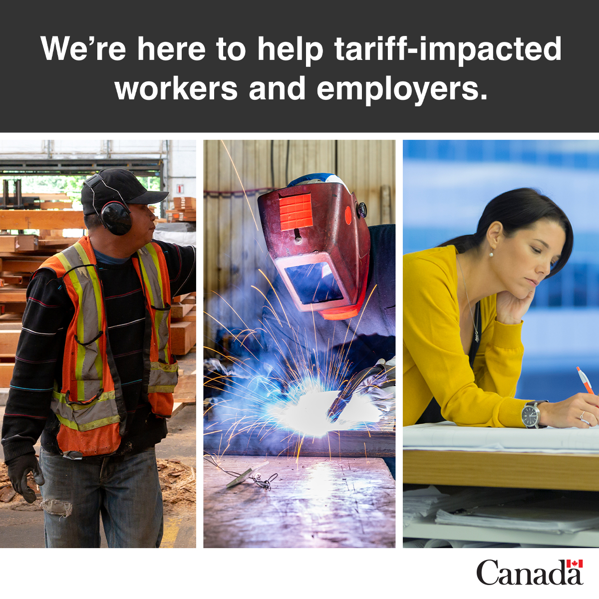 Employment and Social Development Canada Facebook ad: Find out about supports