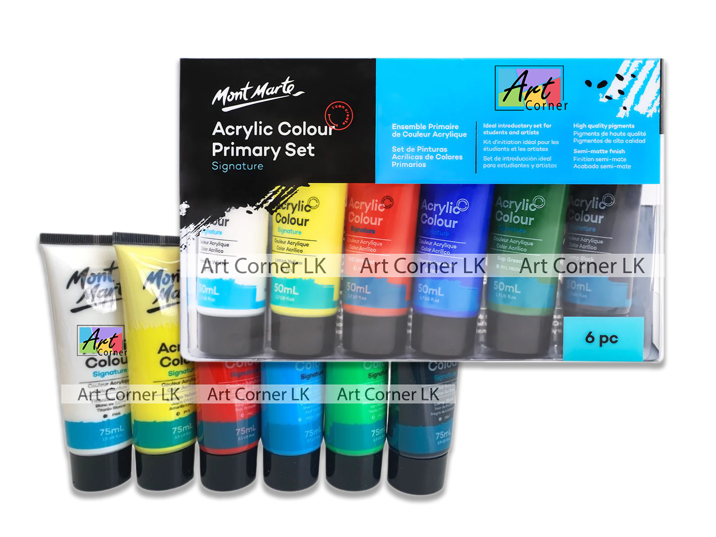 Art Corner Facebook ad: Discover vibrant acrylics, watercolors & gouache, perfect…