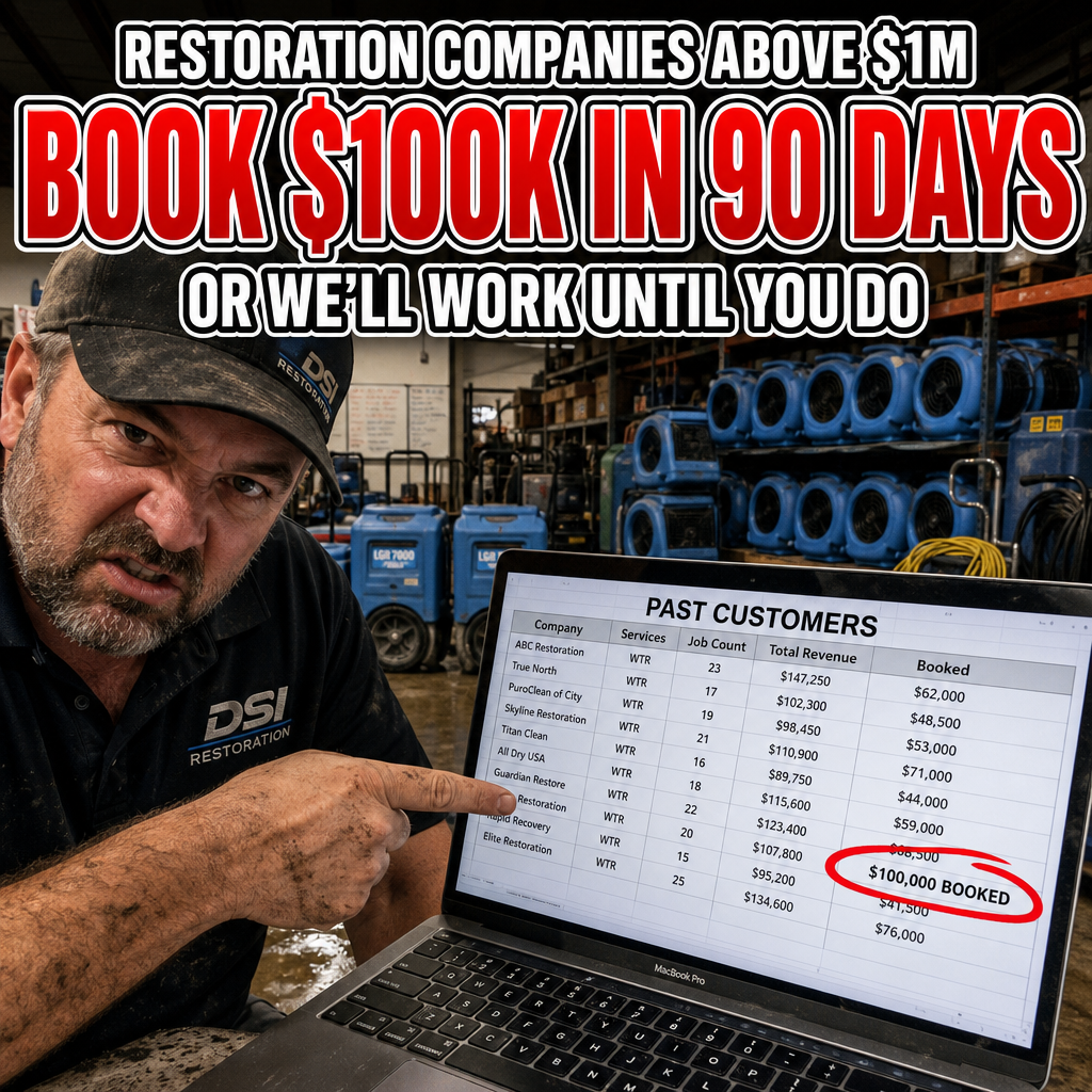 Clean Up Growth Facebook ad: Restoration Companies Reactivate $100k in Jobs