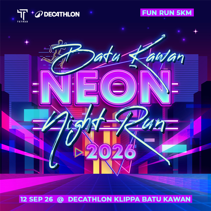 Neon Run Malaysia Facebook ad: BATU KAWAN NEON NIGHT RUN 2026