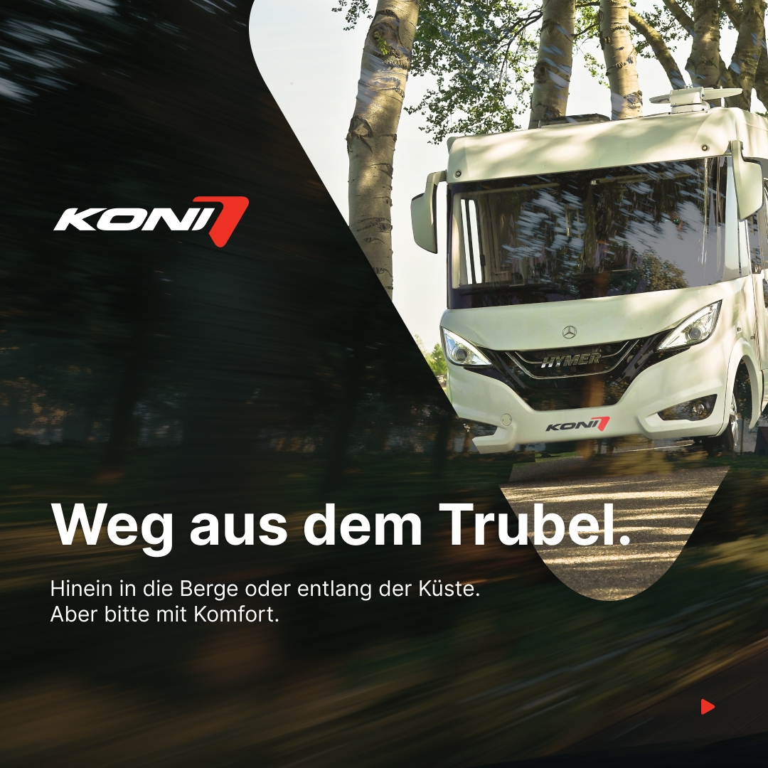 KONI Deutschland Facebook ad: Schränke gehen auf, Gläser klirren, kommt dir das…